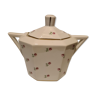 Limoges porcelain sugar bowl with floral decoration