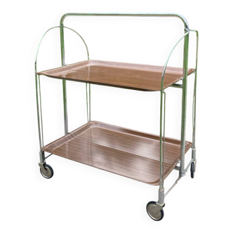 Folding Formica trolley/serving table