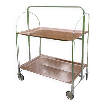 Folding Formica trolley/serving table