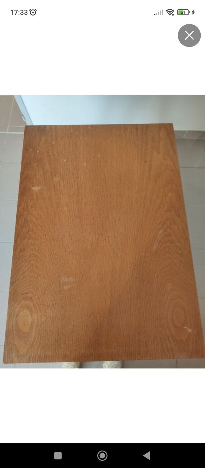 Vintage console desk with compass legs