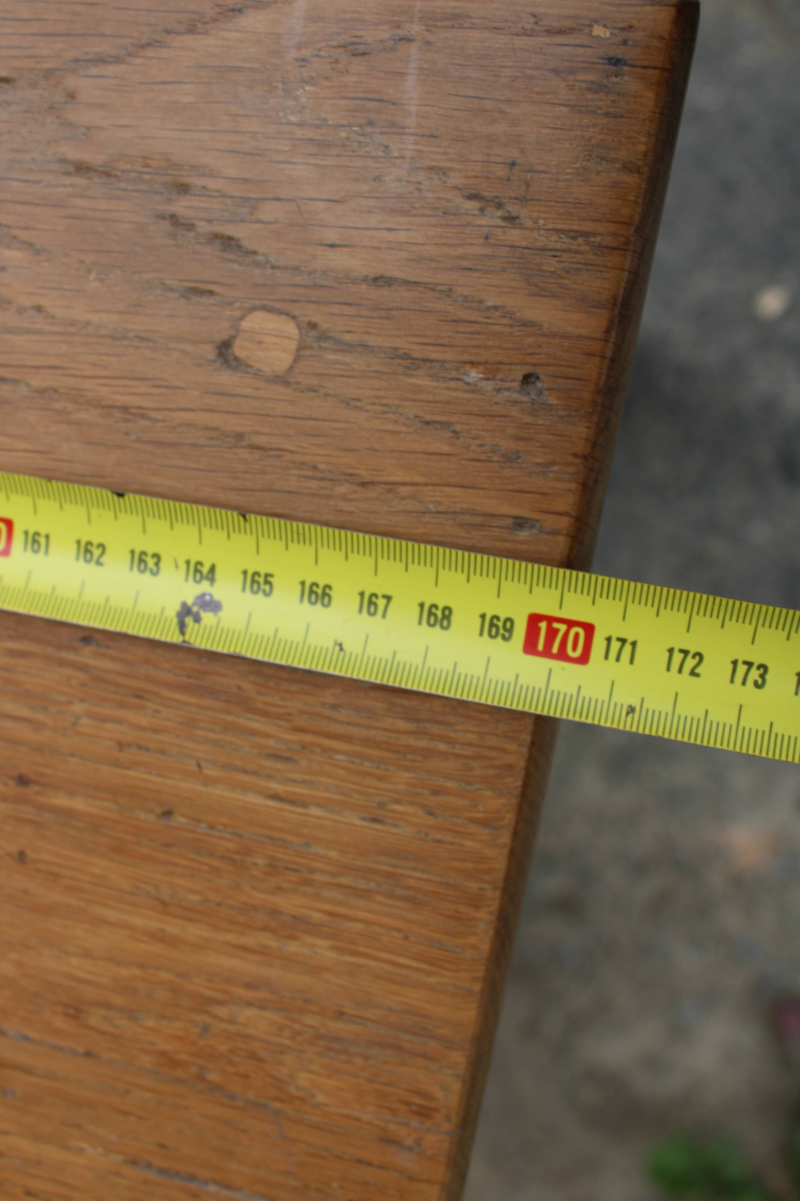 Table de ferme en chêne pour 6 personnes