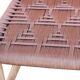 Cream rope woven wooden bench, bohemian and warm, natural material