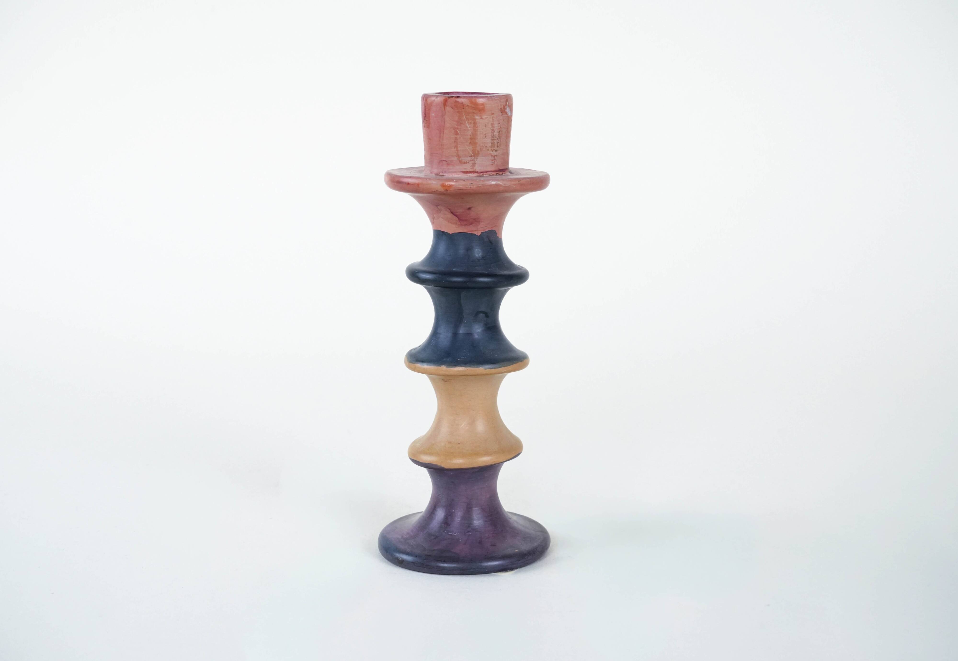 Ceramic candle holder, Italian design, 1960s, made in Italy