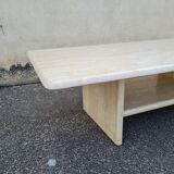 Travertine coffee table