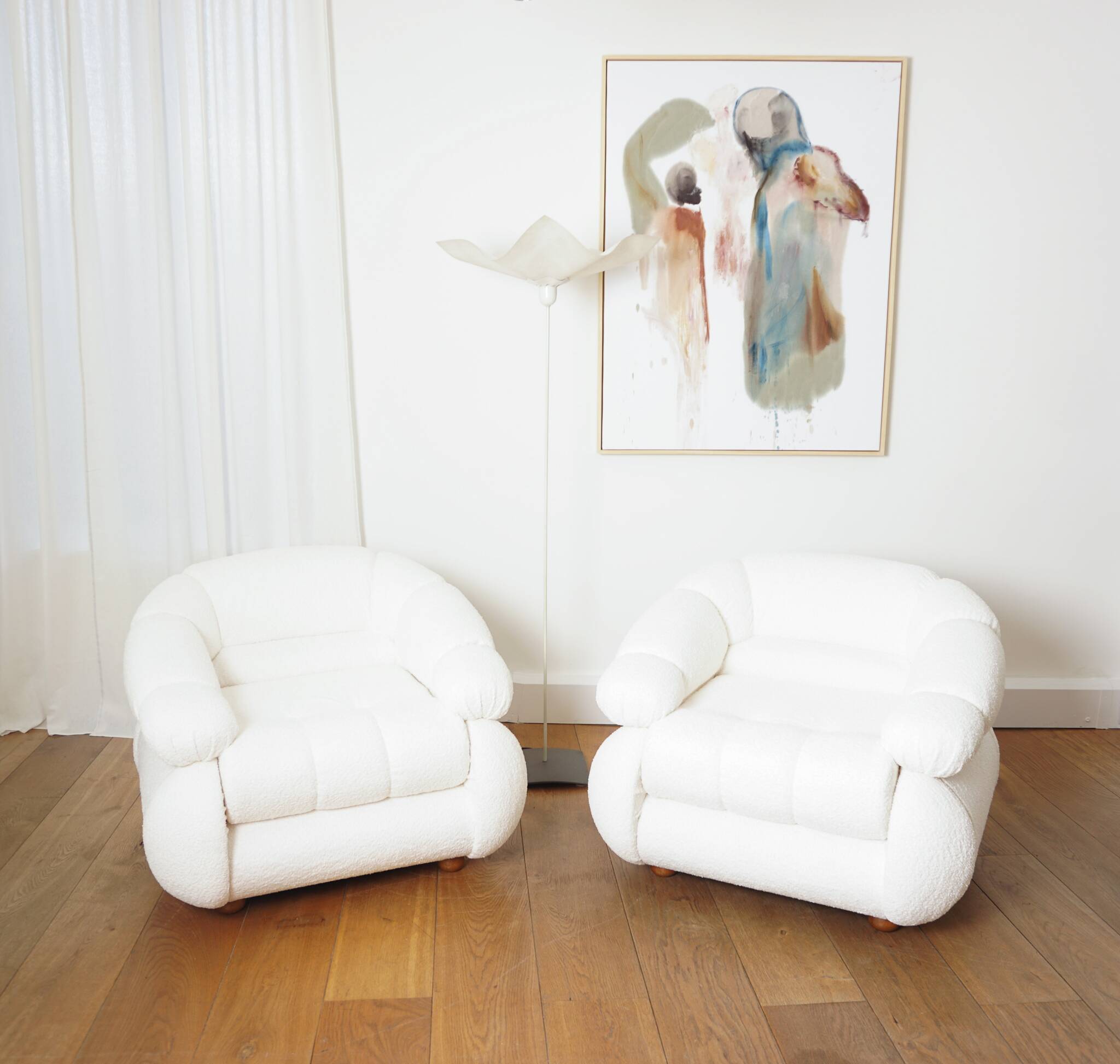Paire de fauteuils Space Age d'Adriano Piazzesi, 1970