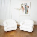 Paire de fauteuils Space Age d'Adriano Piazzesi, 1970