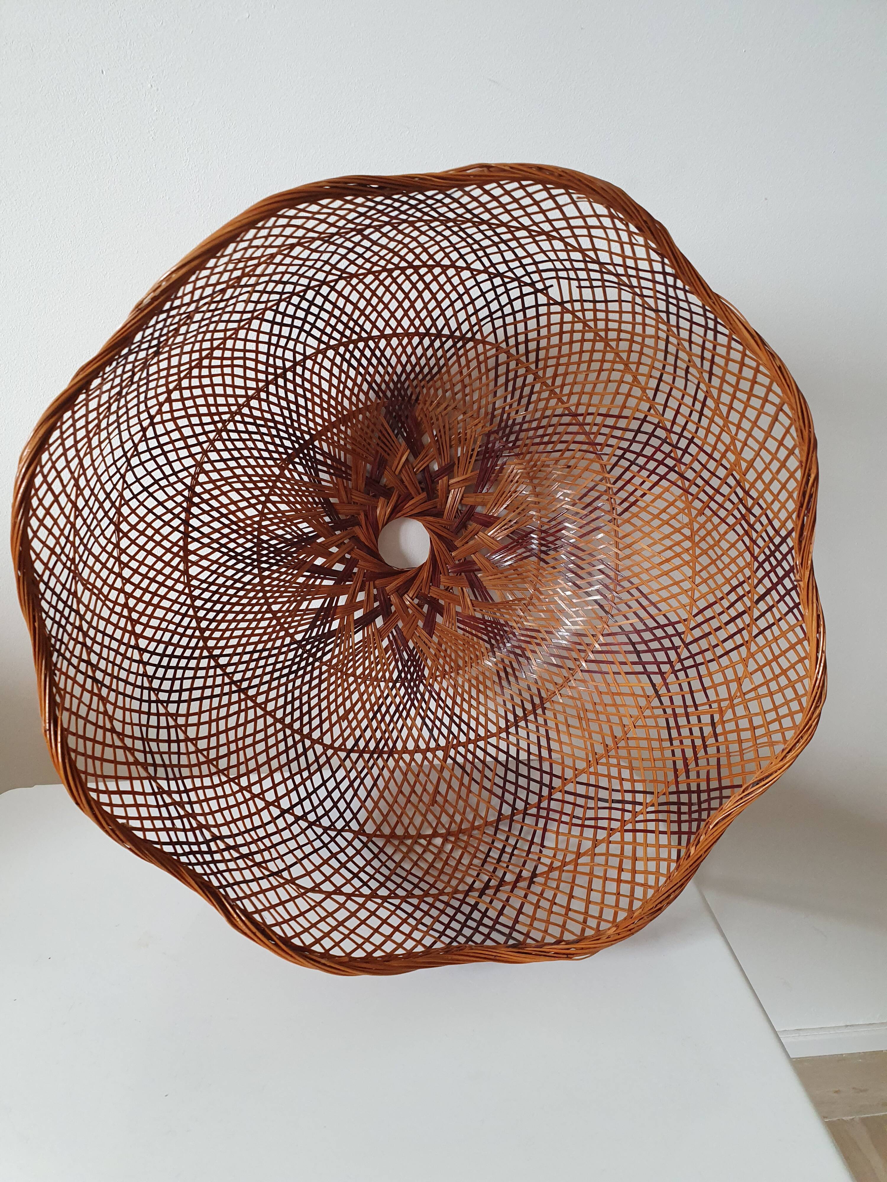 Lampshade wicker flower