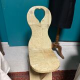 Chaise en bois sculpté