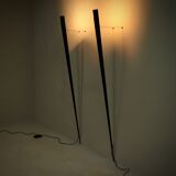Pair of Gilles Derian torchère wall lights for Lumen Center, Italy 1984