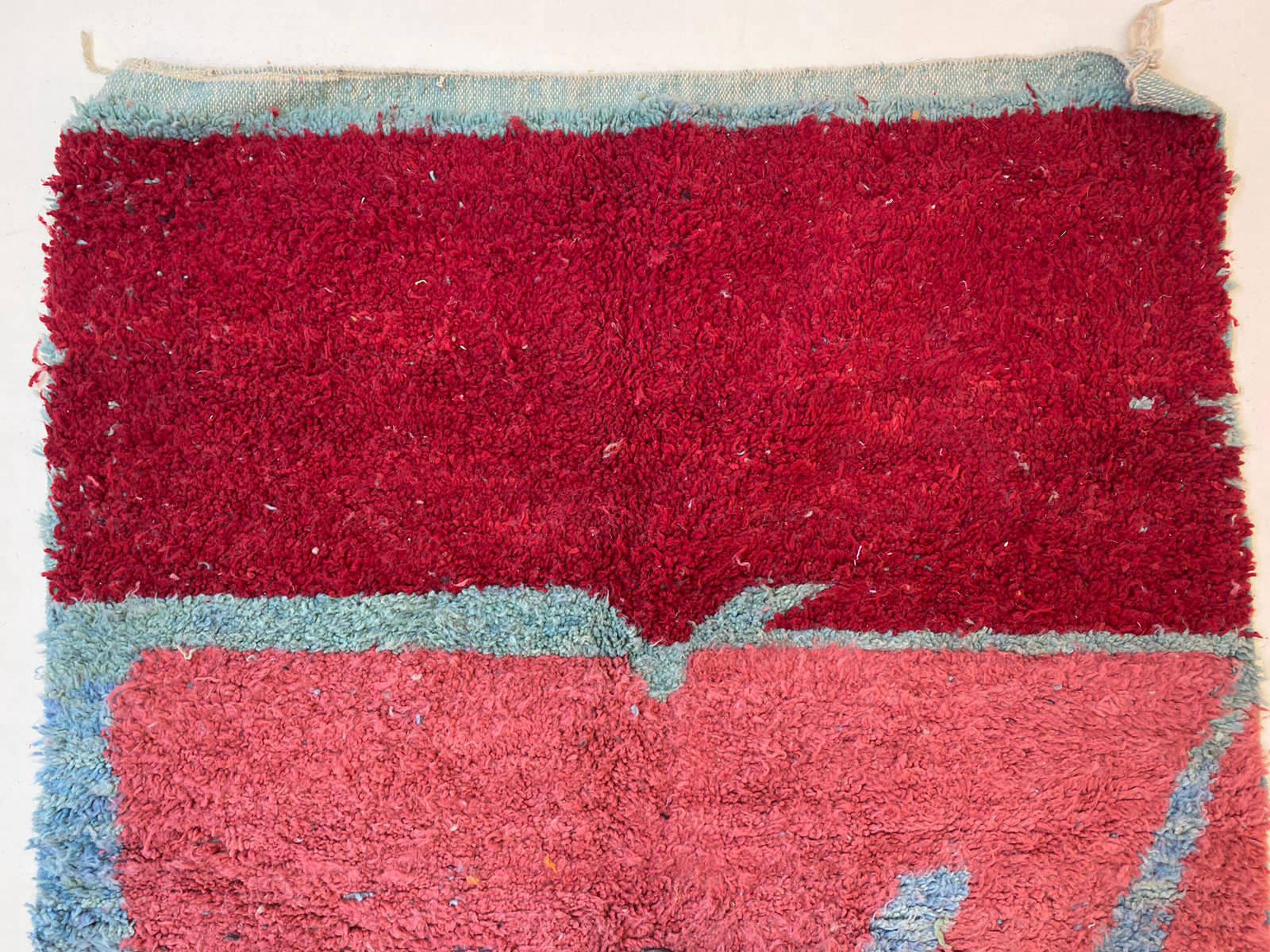 Natural handmade Berber rug 3x2 m