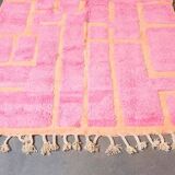 Tapis marocain berbère rose 250cmx150cm