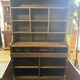 Vintage Storage Furniture for Bar Restaurant Brown Wood with Compartments