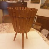 Vintage bamboo rattan pot cover