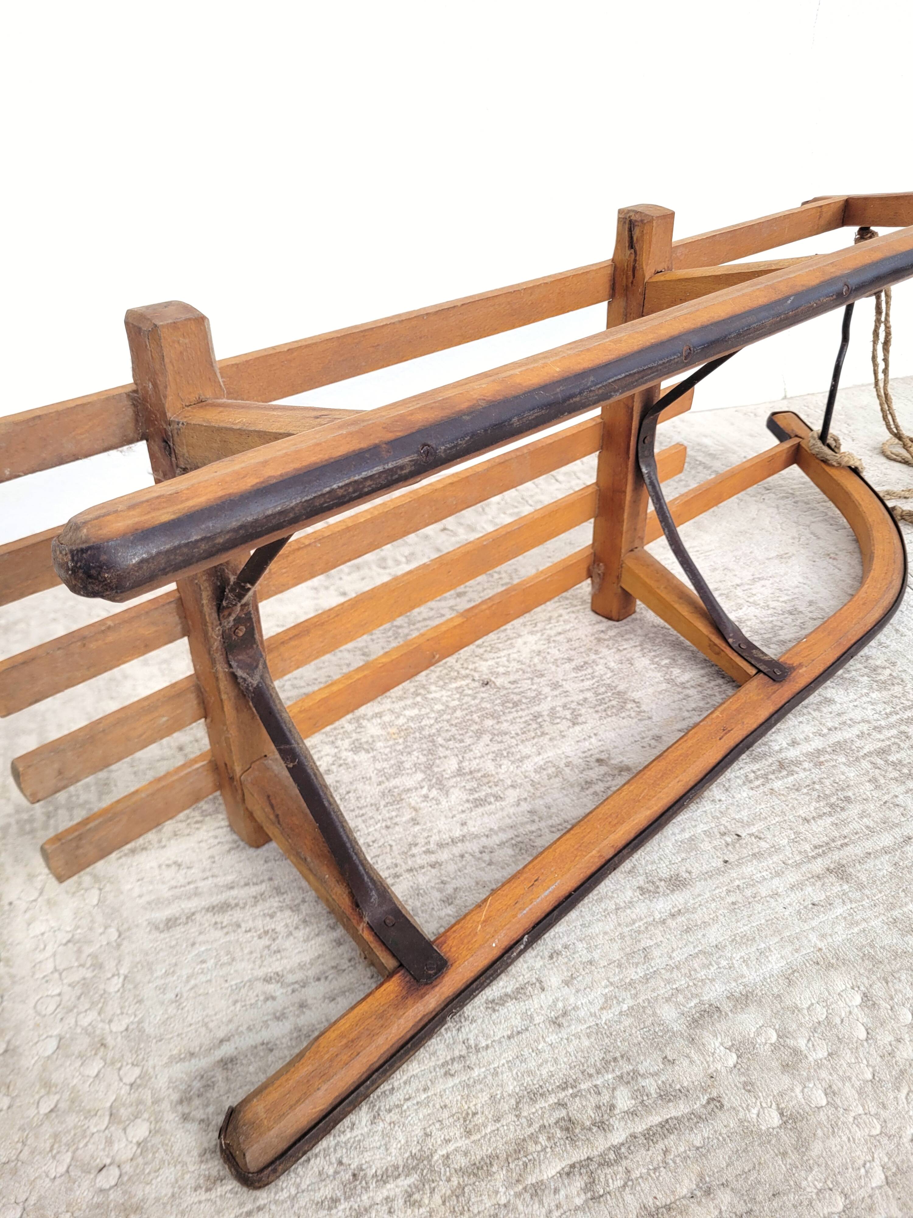 Old wooden sled