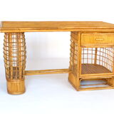 Rattan desk 1950