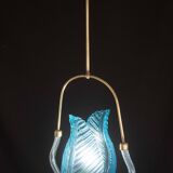Lovely Blue Art Decò Barovier e Toso Pendant Light, 1930s