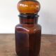 Amber glass jar