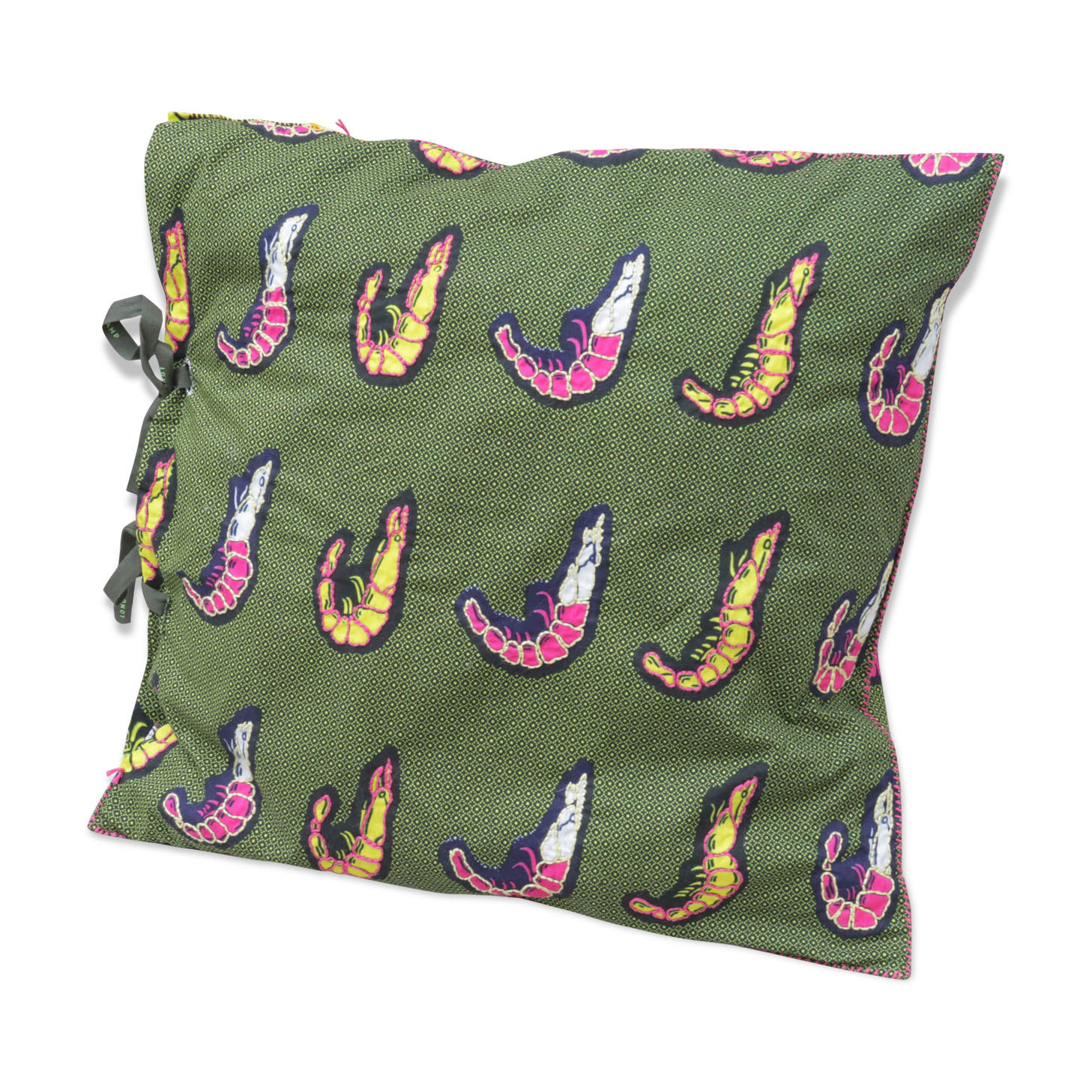 Cushion wax patterns green shrimp