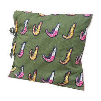 Cushion wax patterns green shrimp