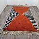 Azilal rug woven in natural wool 250cm x 150cm