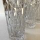 Six cut crystal glasses