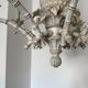 Large Hollywood Regency pineapple chandelier, 1980s