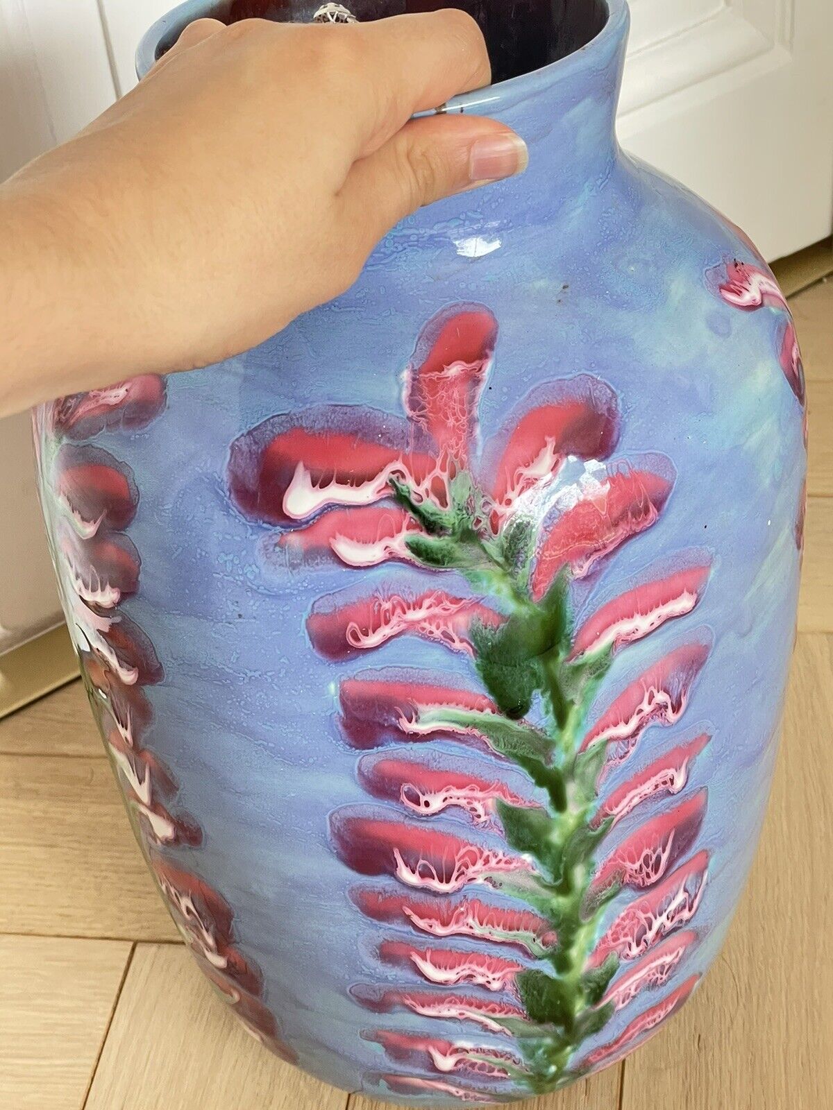 Ricard ceramic vase from the 50s signed guérin