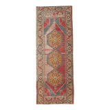 3x9 Red Classic Vintage Persian Runner Rug, 104x280Cm