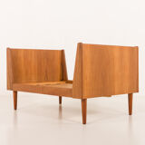 Vintage Hevali teak extension children's room bed, Denmark 1960s