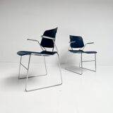 Matrix Krueger chair with armrests by Thomas Tolleson, 1970s
