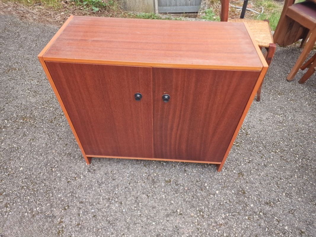 Antique wooden shoe cabinet