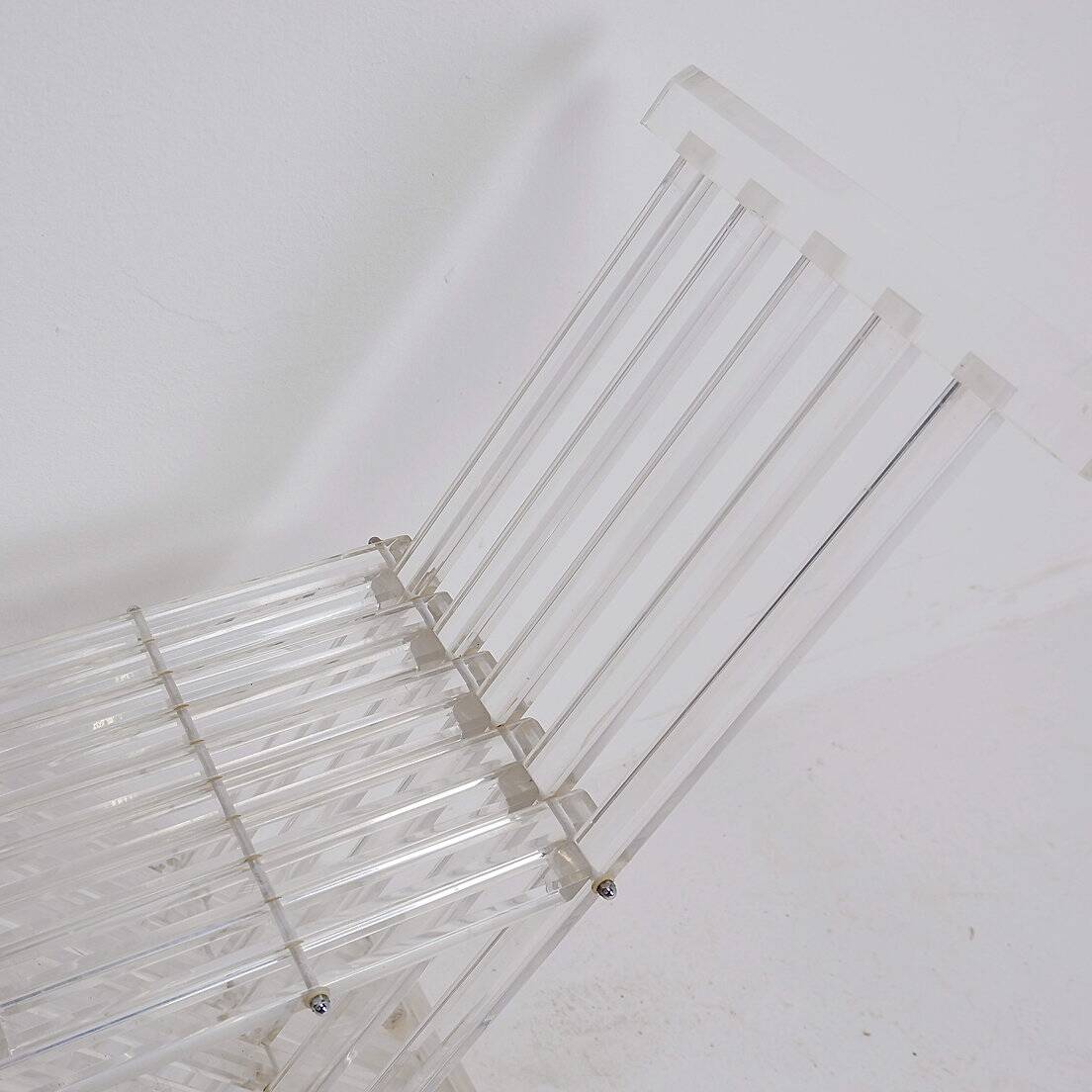 "Transparency" collection By David Lange "Dagobert" Curule seat - 1970s