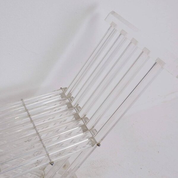 Transparence'' collection By David Lange ''Dagobert'' Curule seat - 1970s