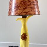Vintage signed handmade ceramic lamp