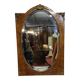 Large oval mirror in burl wood and gilded bronze – Napoléon III period - late 19th century