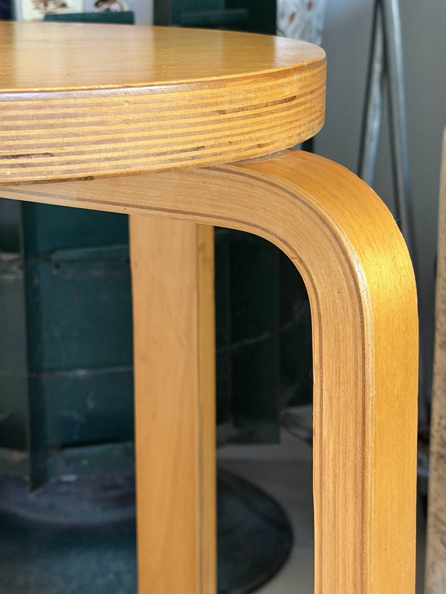 Vintage Alvar Aalto E60 stool for Artek
