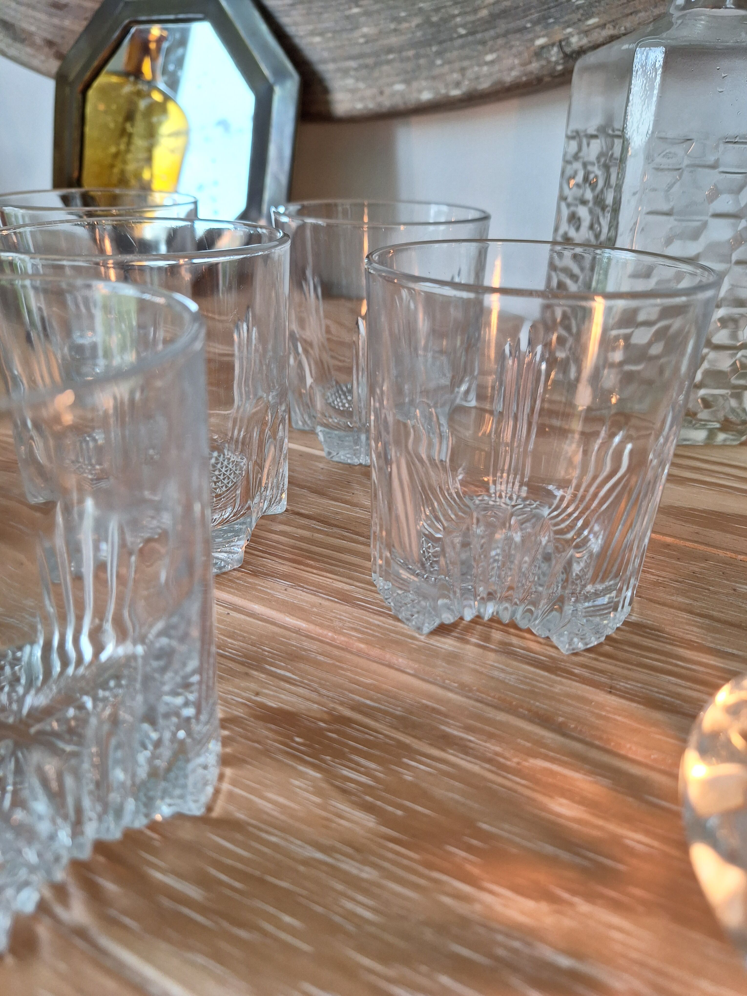 Art Deco whisky glasses