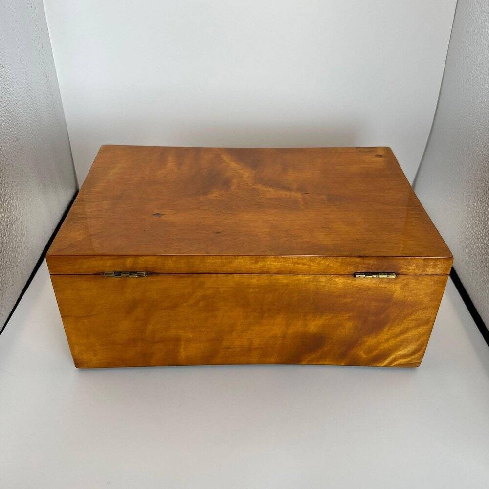 Late Biedermeier Box in Solid Birch, Northern Germany, 1840