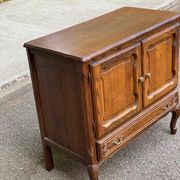 Louis XV buffet TV bar in oak 1970