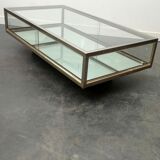 1970 chrome showcase coffee table