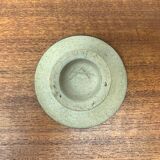 Danish ceramic candlestick from the mid-century by Herman A. Kähler for Hak, 1960s.