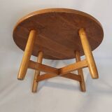 Brutalist oak coffee table