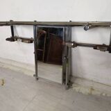 Art Deco chrome coat rack