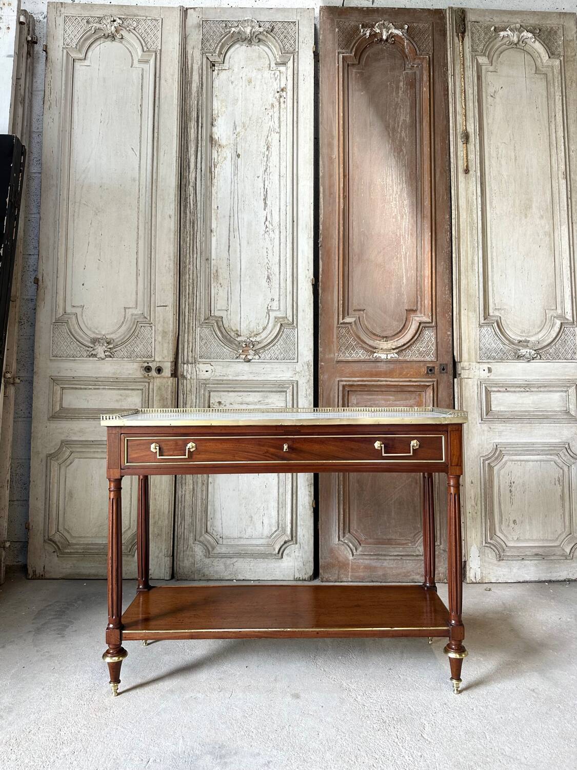 Louis XVI mahogany console