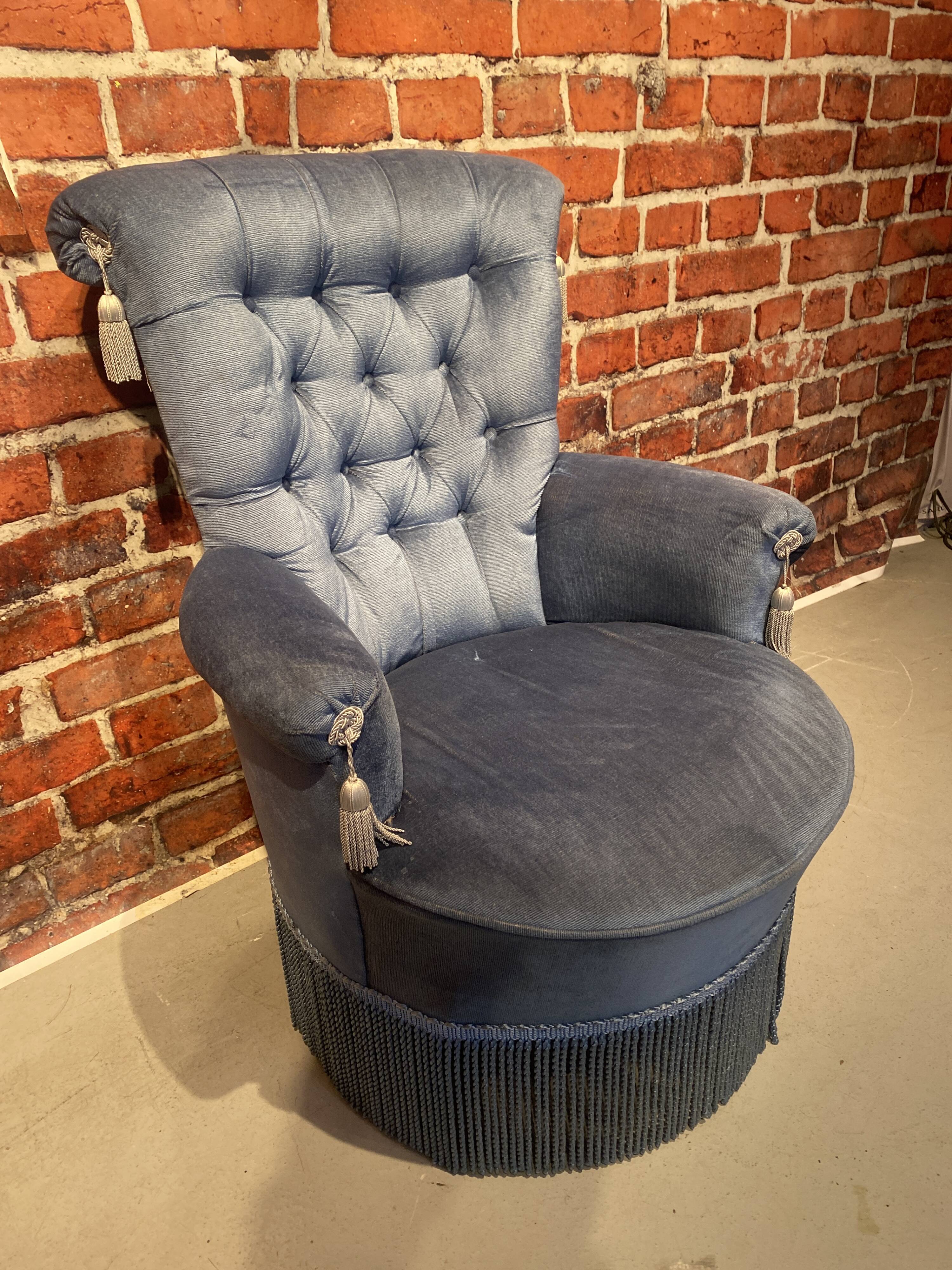 Pair of toad armchairs