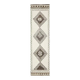 Vintage Turkish Oushak Handmade Wool Cotton White Runner Rug 90x345