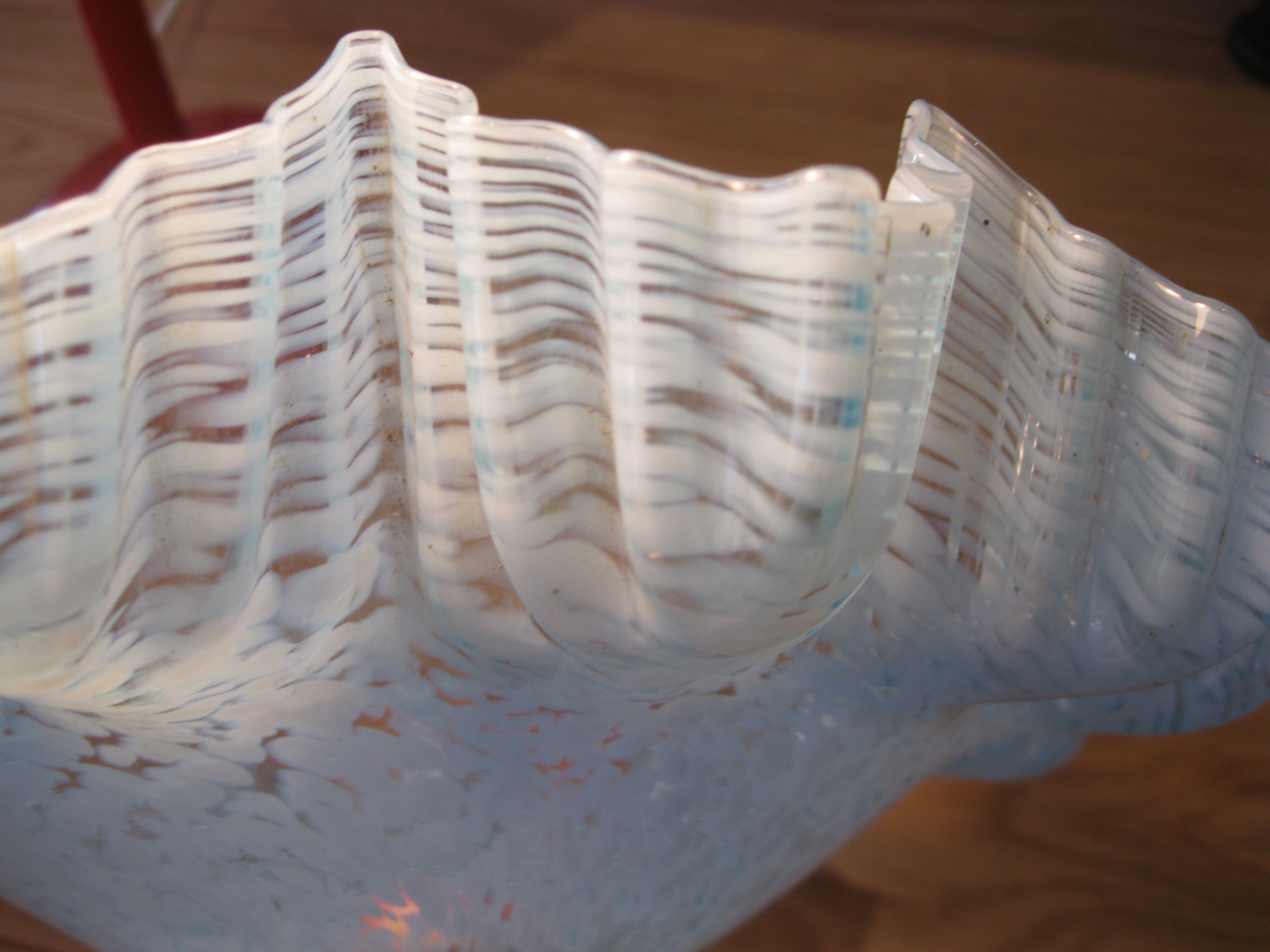 Opaline clichy blue lampshade