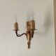 Vintage wall sconce in gilded brass, Empire style.