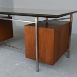 Desk rosewood and chrome 1960s