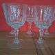 6 crystal water glasses from Arques, Germain model.
